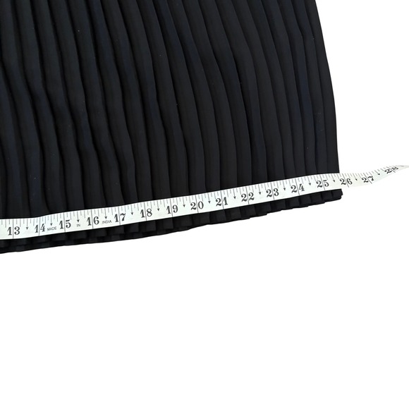 EUC Eileen Fisher Knife Pleated Wide Ankle Pants Sz L Black Skirt Chic - Picture 10 of 11